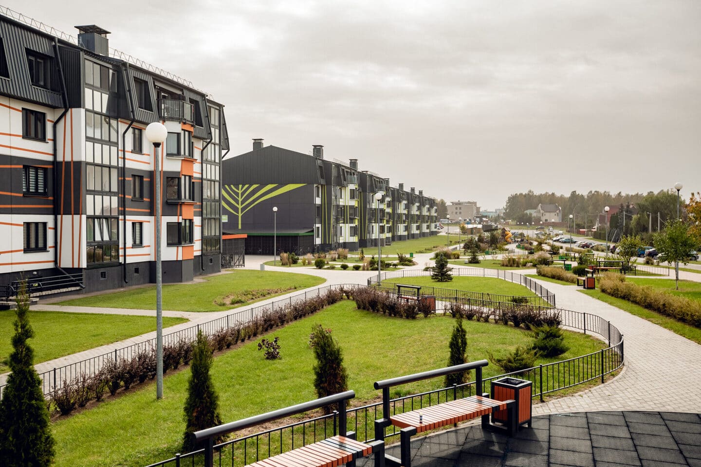 А-100. Жилые дома в квартале Зеленый Бор-3, д.Боровляны