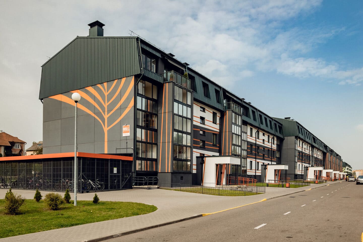 А-100. Жилые дома в квартале Зеленый Бор-3, д.Боровляны