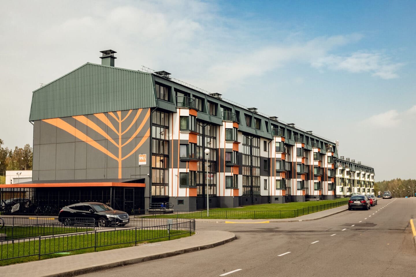 А-100. Жилые дома в квартале Зеленый Бор-3, д.Боровляны