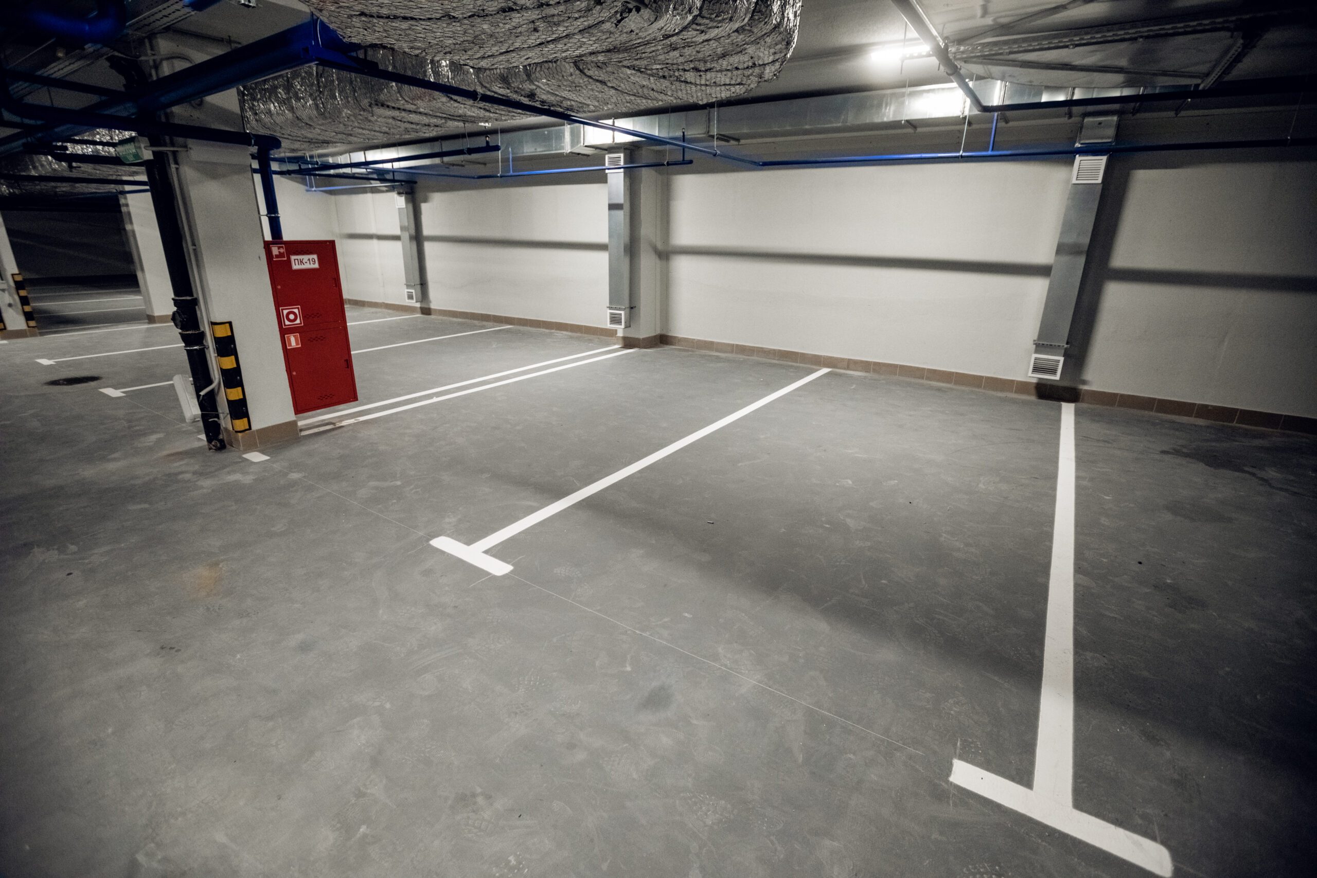 Подземный паркинг торговой сети “5 Элемент”, г.Минск